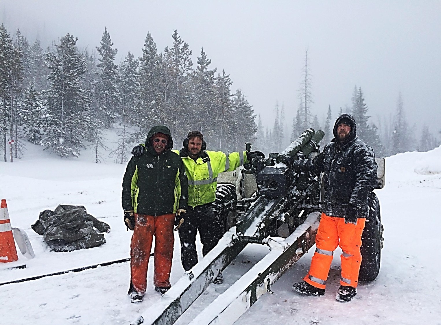 Avalanche mitigation via explosives