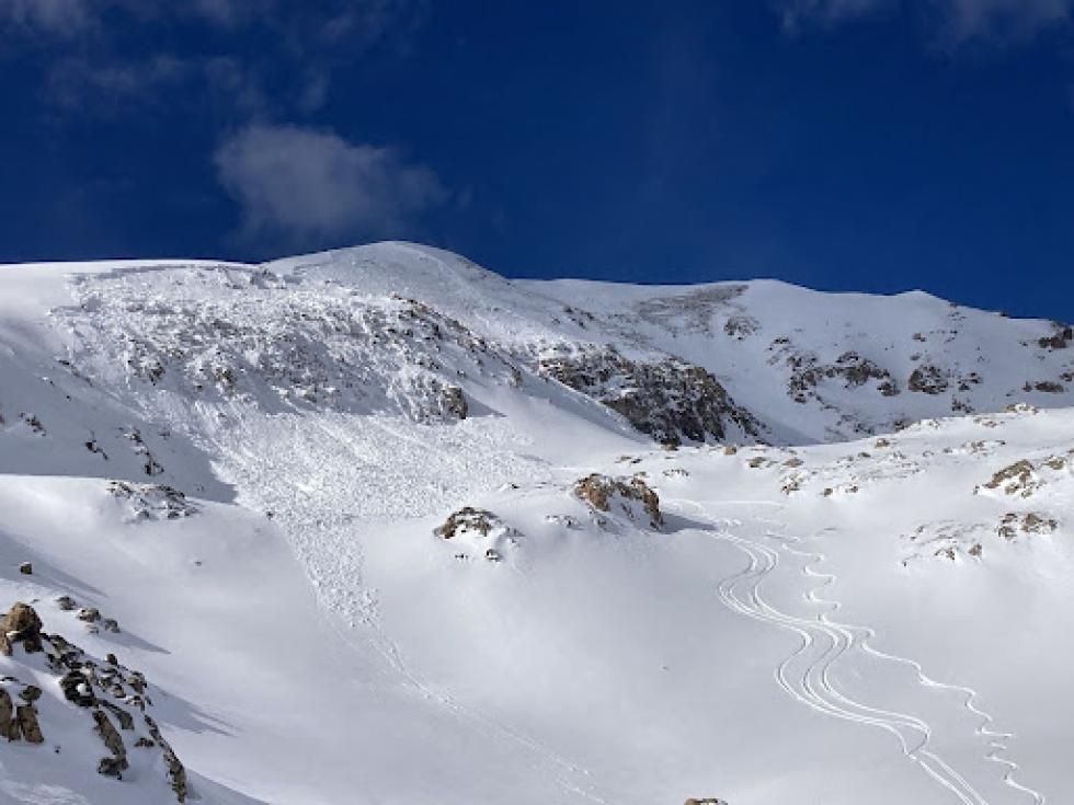 Remotely triggered avalanche in Summit County 